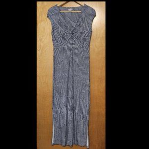 CHICO'S Printed Twist-Front Maxi Dress Chico's Size 0